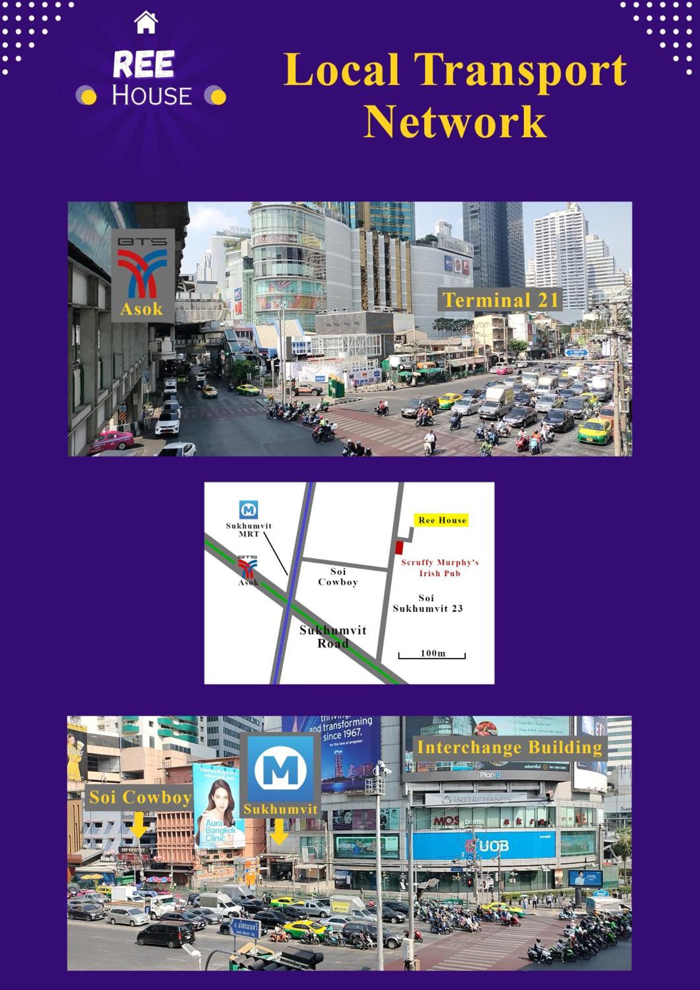 Ree House@Soi Cowboy-Asoke Bts-Mrt Hotel Bangkok Exterior photo